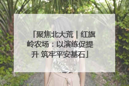 聚焦北大荒｜红旗岭农场：以演练促提升 筑牢平安基石