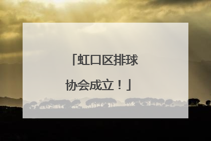 虹口区排球协会成立！