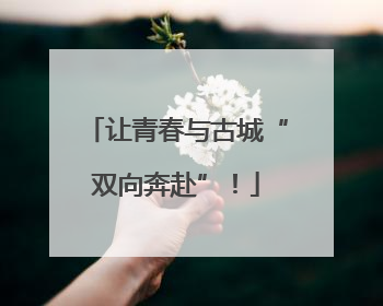 让青春与古城“双向奔赴”！