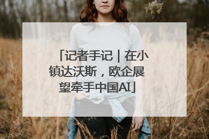 记者手记｜在小镇达沃斯，欧企展望牵手中国AI