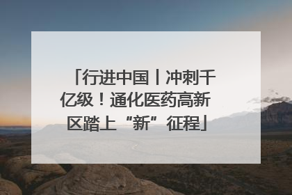 行进中国丨冲刺千亿级！通化医药高新区踏上“新”征程