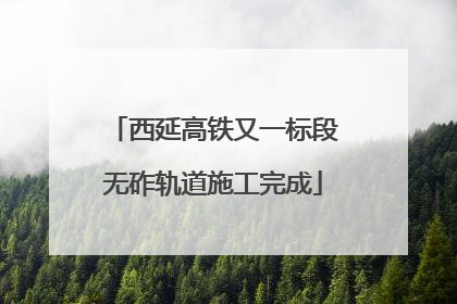 西延高铁又一标段无砟轨道施工完成