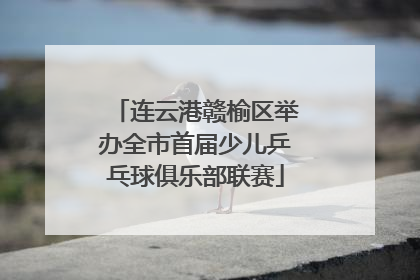 连云港赣榆区举办全市首届少儿乒乓球俱乐部联赛
