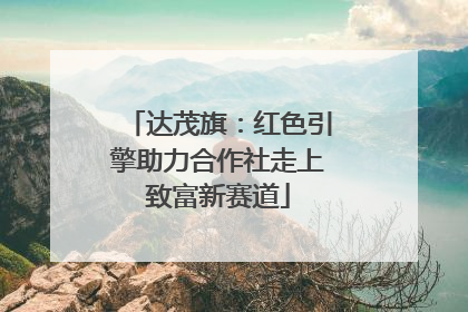 达茂旗：红色引擎助力合作社走上致富新赛道