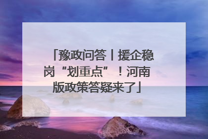 豫政问答丨援企稳岗“划重点”！河南版政策答疑来了