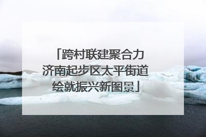 跨村联建聚合力 济南起步区太平街道绘就振兴新图景