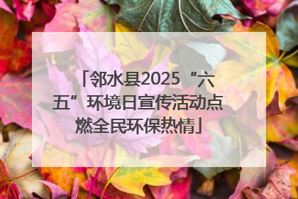 邻水县2025“六五”环境日宣传活动点燃全民环保热情