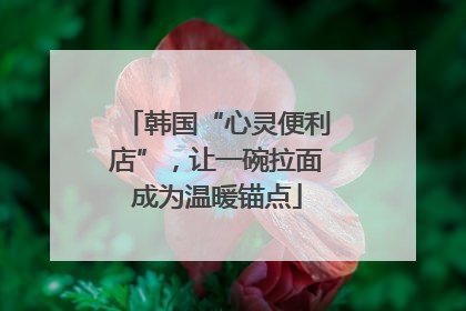 韩国“心灵便利店”，让一碗拉面成为温暖锚点
