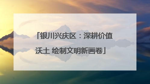 银川兴庆区：深耕价值沃土 绘制文明新画卷