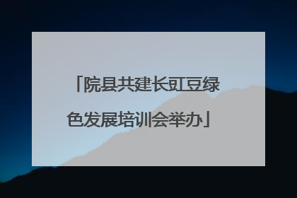 院县共建长豇豆绿色发展培训会举办