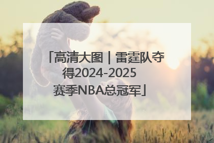 高清大图｜雷霆队夺得2024-2025赛季NBA总冠军