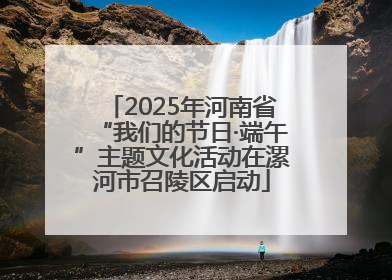 2025年河南省“我们的节日·端午”主题文化活动在漯河市召陵区启动