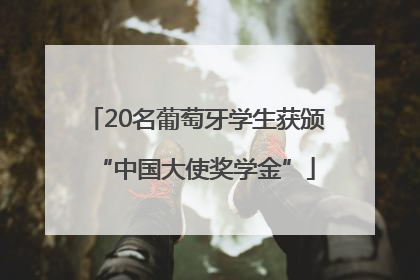 20名葡萄牙学生获颁“中国大使奖学金”